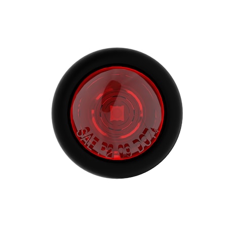 Abrams 3/4" Round 1 LED Bullet Clearance Light - Red BCL-R1-R-10P